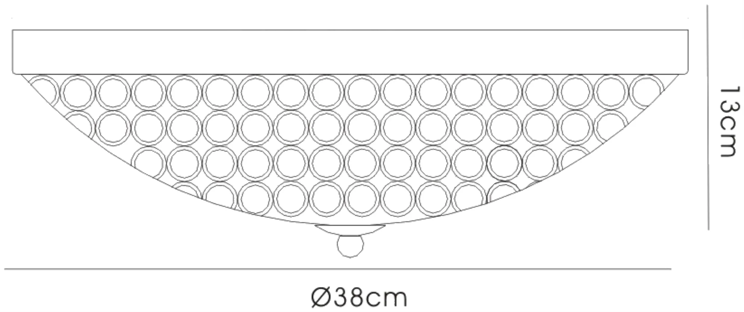 Ava Crystal  Flush Ceiling 4 Light French Gold IL30756  Diyas Ava French Gold